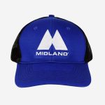 Midland Logo Mesh Back Snapback Hat - Blue/Black